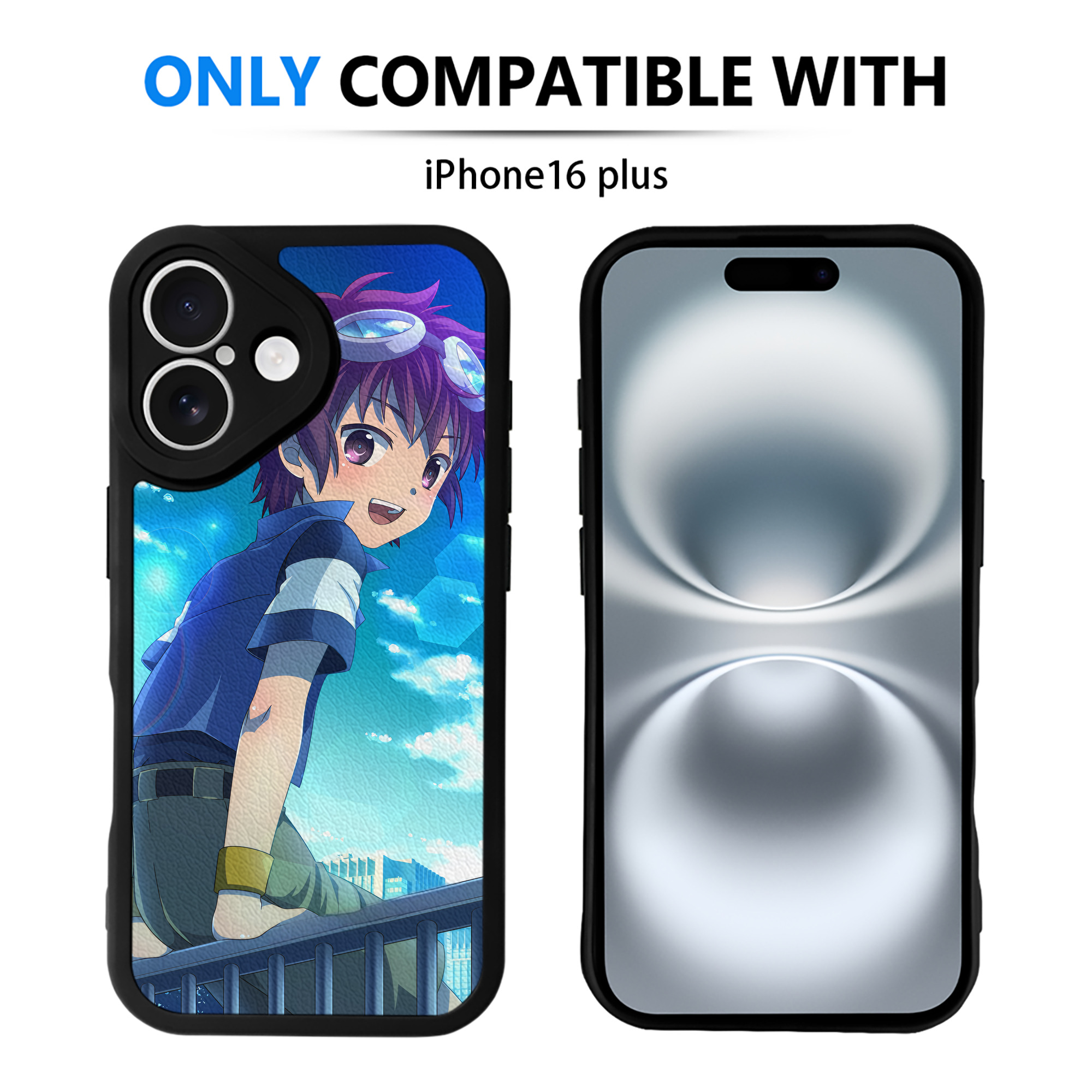 （画像用） Digimon デジタルモンスター/デジモン 【iPhone 16シリーズ対応】シリコンスマホケース（レザー調） 材質：シリコン